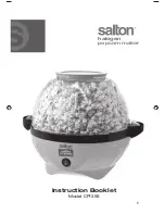 Preview for 1 page of Salton CP1356 Instruction Booklet