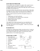 Preview for 3 page of Salton DF1233 Instruction Booklet