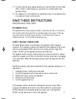 Preview for 3 page of Salton DF1240 Instruction Booklet