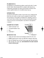 Preview for 3 page of Salton DH-1171 Instruction Booklet