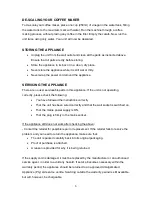 Preview for 6 page of Salton Elite SCM025E Instructions And Warranty