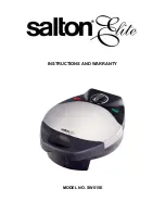 Предварительный просмотр 1 страницы Salton Elite SW015E Instructions Manual