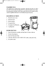 Preview for 3 page of Salton FC-1026 Instruction Booklet