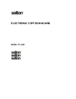 Preview for 1 page of Salton FC-120E Manual