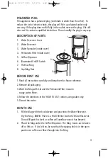 Предварительный просмотр 9 страницы Salton FC-3T Instruction Manual