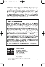 Preview for 12 page of Salton FC-3T Instruction Manual