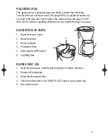 Предварительный просмотр 3 страницы Salton FC1205 Instruction Booklet