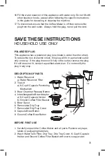 Preview for 3 page of Salton FC1952 Instruction Booklet