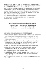 Preview for 14 page of Salton FSCM100 SPECIAL SELECT Use And Care Instructions Manual