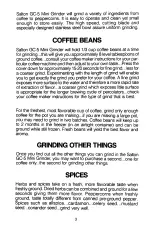 Preview for 3 page of Salton GC-5 Mini Grinder Owner'S Manual