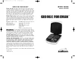 Salton George Foreman GR11WSP3 Owner'S Manual предпросмотр