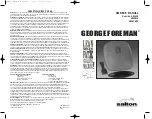 Salton George Foreman GR26BLK Owner'S Manual предпросмотр