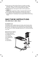 Предварительный просмотр 3 страницы Salton HD1911 Instruction Booklet