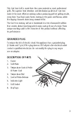 Предварительный просмотр 3 страницы Salton HG-1002 Instruction Booklet