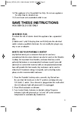 Preview for 3 page of Salton HP1305 Instruction Booklet