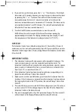 Preview for 4 page of Salton ID-1172 Instruction Booklet