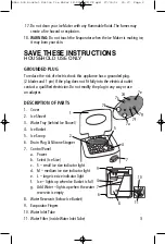 Preview for 3 page of Salton IM-2010 Instruction Booklet