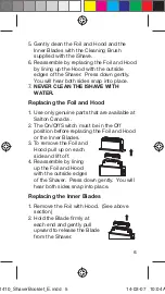 Предварительный просмотр 5 страницы Salton iShave SP1410 Instruction Booklet