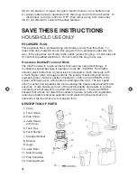 Preview for 4 page of Salton JE1372 Instruction Booklet