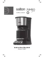 Salton Jumbo Java FC1667 Instruction Booklet предпросмотр