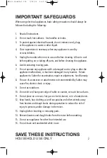 Preview for 2 page of Salton KM25 Instruction Booklet