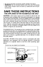 Preview for 3 page of Salton ME5B Use & Care Manual