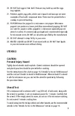 Preview for 9 page of Salton MW-2024 Instruction Booklet