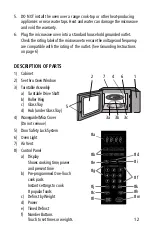 Preview for 12 page of Salton MW-2024 Instruction Booklet