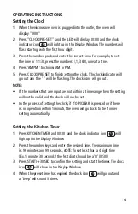 Preview for 14 page of Salton MW-2024 Instruction Booklet