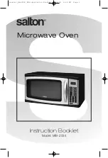 Salton MW-2054 Instruction Booklet preview