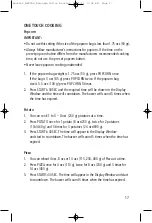 Preview for 17 page of Salton MW2095 Instruction Booklet