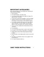 Preview for 2 page of Salton PM-2 Manual