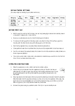 Preview for 6 page of Salton SAF12 Instructions And Warranty