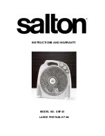 Salton SBF45 Instructions And Warranty preview