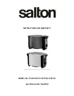 Preview for 1 page of Salton SCGT23 Instructions And Warranty