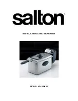 Salton SDF25 Instructions And Warranty preview