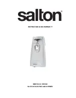 Salton SEC020 Instructions And Warranty preview