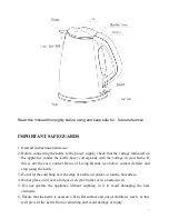 Preview for 2 page of Salton SECK23 Instructions And Warranty