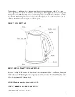 Preview for 4 page of Salton SECK23 Instructions And Warranty