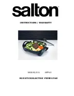 Preview for 1 page of Salton SFP60 Instruction Manual