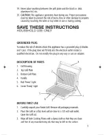 Предварительный просмотр 3 страницы Salton SG1263 Instruction Booklet