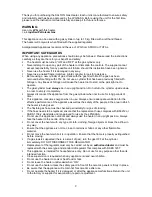 Preview for 2 page of Salton SGH10 Instructions And Warranty