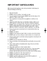 Preview for 2 page of Salton SM-1069 Instruction Booklet