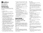 Salton SMW12 Quick Start Manual preview