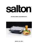 Salton SP05 Instructions And Warranty preview