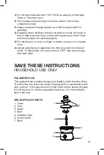 Предварительный просмотр 3 страницы Salton SP1499 Instruction Booklet