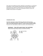 Preview for 7 page of Salton SPCK Series Instructions And Warranty