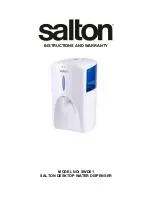 Salton SWD01 Instructions And Warranty предпросмотр