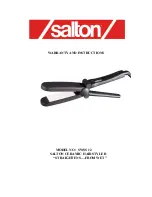Salton SWSS 12 Warranty And Instructions preview