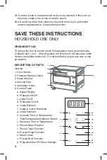 Предварительный просмотр 4 страницы Salton TO1827 Instruction Booklet